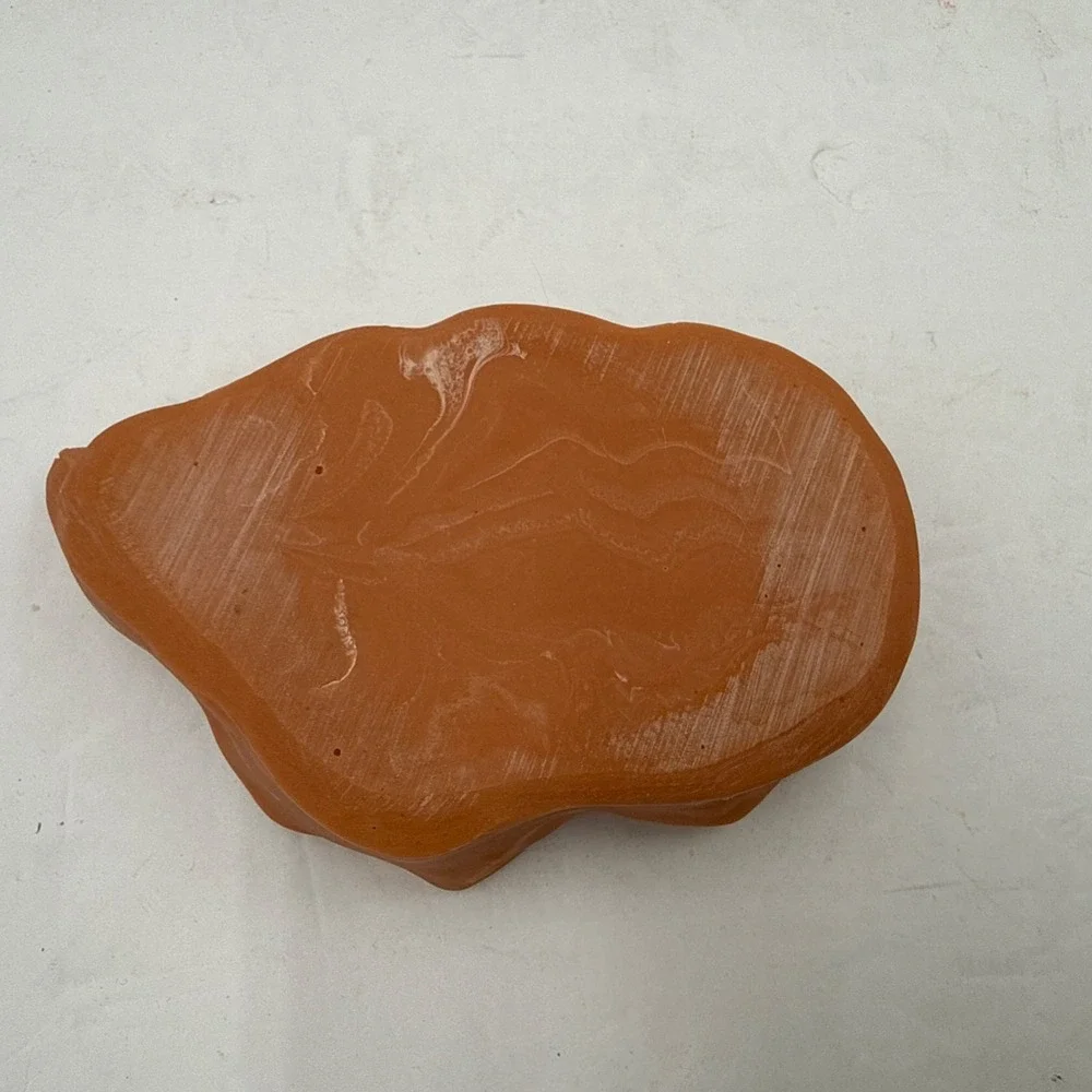 Vintage‎ Terracotta Orange Fish Small Trinket Dish Bowl Ring Holder
